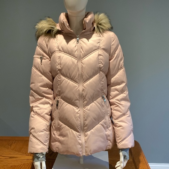 Nautica Jackets & Blazers - Nautica Women’s Puffer Coat with Faux Fur Trimmed Hood • Size XS